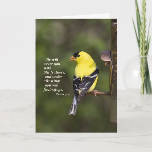 Hij zal je bedekken met zijn veren kaart (Voorkant)