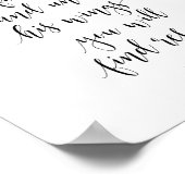 Hij zal je Hoesjes met zijn vaders, psalm 91:4 Poster (Hoek)