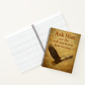 Hij zal je leren zweven notitieboek (Binnen)