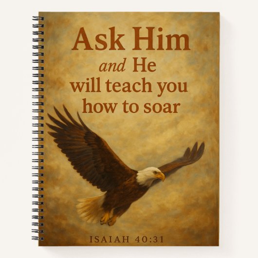 Hij zal je leren zweven notitieboek (Voorkant)