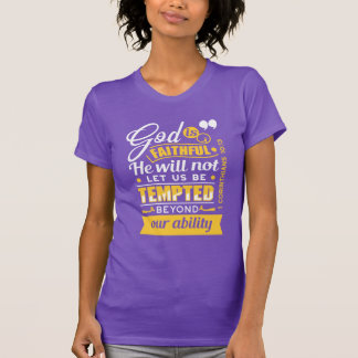 Hij Zal Je Niet Laten Verleiden – Bijbelvers T-shirt