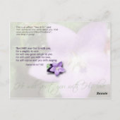 Hij zal je stilhouden met zijn liefde briefkaart (Achterkant)