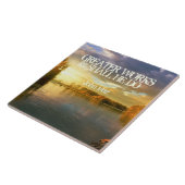 Hij zal John 14:12 doen. Tegeltje (Zijkant)