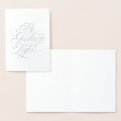 Hij zal ons goedheid en lichte kerst brengen folie kaarten (Display)