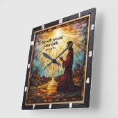 Hij zal uw geloof belonen. Hebreeën 11 Vierkante Klok (Hoek)