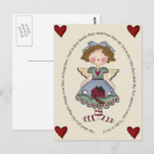 Hij zal Zijn Last van Engelen over Thee geven Briefkaart (Voorkant / Achterkant)