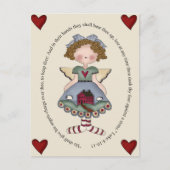 Hij zal Zijn Last van Engelen over Thee geven Briefkaart (Voorkant)