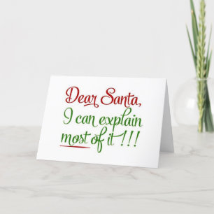 HIJ ZEGT ONS WANNEER WE OH NIET HO HO SLEEPEN FEESTDAGEN KAART