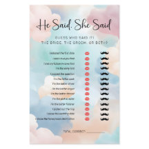 Hij zei: "Cloud Nine Vrijgezellenfeest Game"