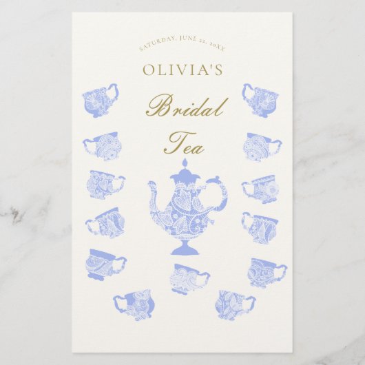 Hij zei dat bruidsthee China kant elegant is Flyer (Achterkant)