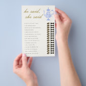 Hij zei dat bruidsthee China kant elegant is Flyer (Hand)