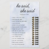 Hij zei dat Cloud 9 Vrijgezellenfeest spel Elegant Flyer (Voorkant)