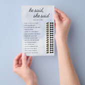 Hij zei dat Cloud 9 Vrijgezellenfeest spel Elegant Flyer (Hand)