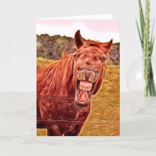 Hij zei dat je 50 bent! Paarden Happy Birthday-kaa Kaart