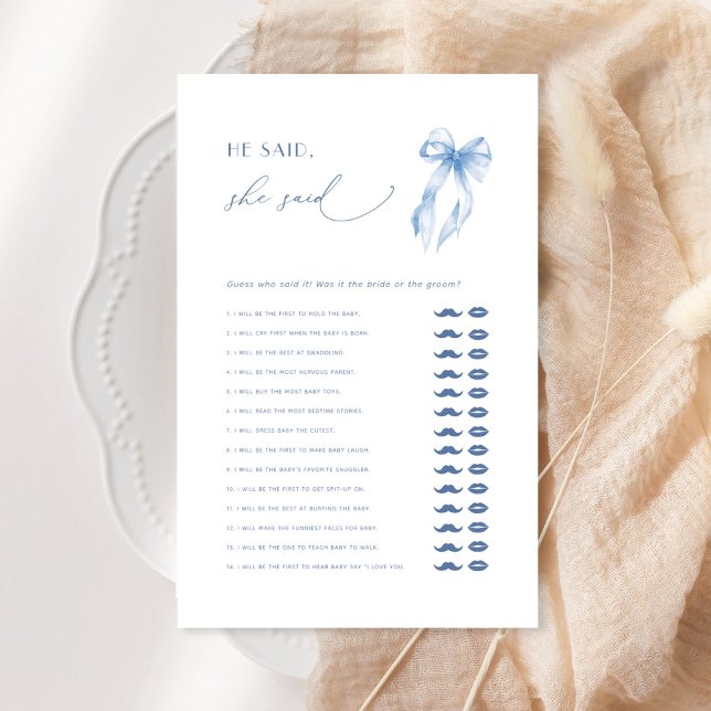 Hij zei dat ze Blue Bow Vrijgezellenfeest spel zei (Creator heeft geüpload)