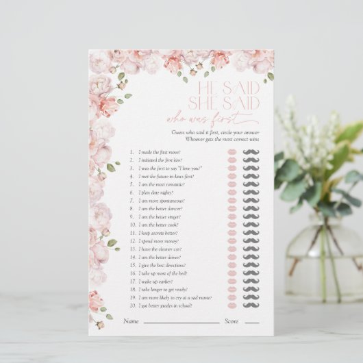Hij zei dat ze blush Vrijgezellenfeest Game zei (Staand voorkant)