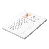 HIJ ZEI DAT ZE BOOTS Bubbly Vrijgezellenfeest GAME Notitieblok (Linkerzijde)