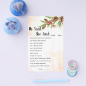 Hij zei dat ze de kerstkaart van het Vrijgezellenf Flyer (Enkel)