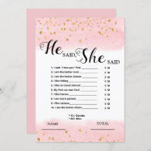 Hij zei dat ze de uitnodiging van de roze bridal z