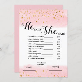 Hij zei dat ze de uitnodiging van de roze bridal z