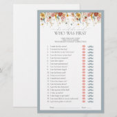 Hij zei dat ze Dusty Blue Vrijgezellenfeest Game z (Voorkant / Achterkant)