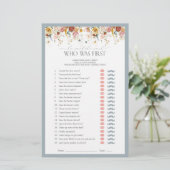 Hij zei dat ze Dusty Blue Vrijgezellenfeest Game z (Staand voorkant)