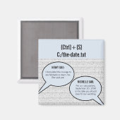 Hij zei dat ze een binaire code zei, behalve de da magneet (Voorkant / Achterkant)