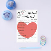 Hij zei dat ze een bruiloft met een paardenschoene flyer (Enkel)