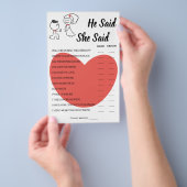 Hij zei dat ze een bruiloft met een paardenschoene flyer (Hand)