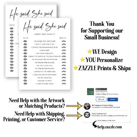 Hij zei dat ze een huwelijksverlovingsfeestspel ze kaart