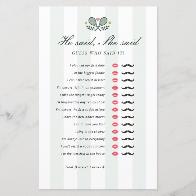 Hij zei dat ze een perfecte match Vrijgezellenfees (Voorkant)