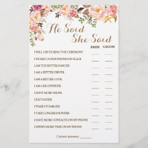 Hij zei dat ze een roze paardeschoenenkaart zei flyer