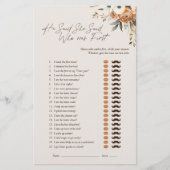 Hij zei dat ze Espresso Floral Bridal Game zei (Voorkant)