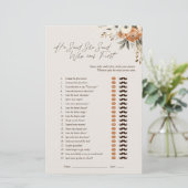 Hij zei dat ze Espresso Floral Bridal Game zei (Staand voorkant)