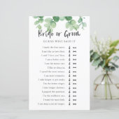 Hij zei dat ze Eucalyptus Vrijgezellenfeest Game z (Staand voorkant)