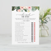 Hij zei dat ze Game Tropical Vrijgezellenfeest kaa Kaart (Staand voorkant)