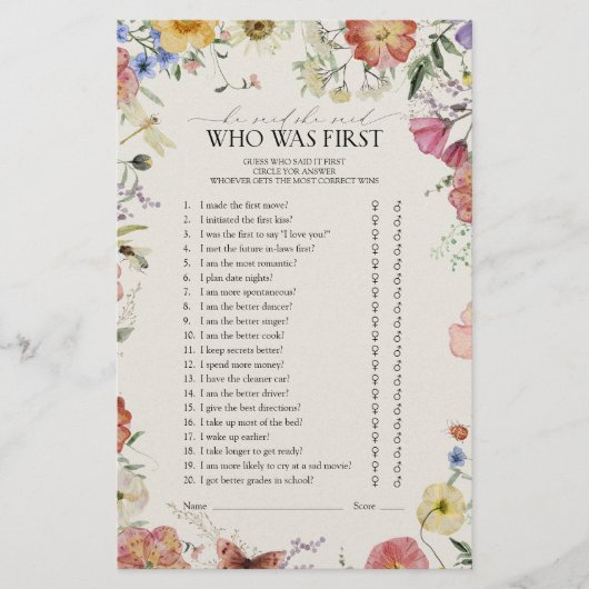 Hij zei dat ze gedrukt bloemig Vrijgezellenfeest s (Voorkant)