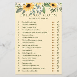 Hij zei dat ze Gele Floral Zonnebloem zei