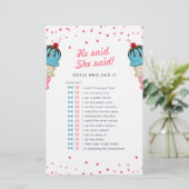 Hij zei dat ze gokte wie het beste Vrijgezellenfee (Staand voorkant)