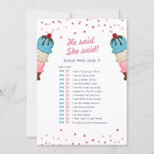 Hij zei dat ze gokte wie het beste Vrijgezellenfee Kaart