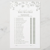 Hij zei dat ze Green Floral Vrijgezellenfeest Game (Voorkant)