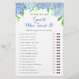 Hij zei dat ze Hydrangea Vrijgezellenfeest Word Ga