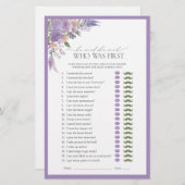 Hij zei dat ze Lila lavendel Vrijgezellenfeest spe (Voorkant / Achterkant)