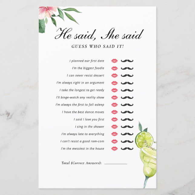 Hij zei dat ze Margarita Mexicaanse bruidswedstrij (Voorkant)