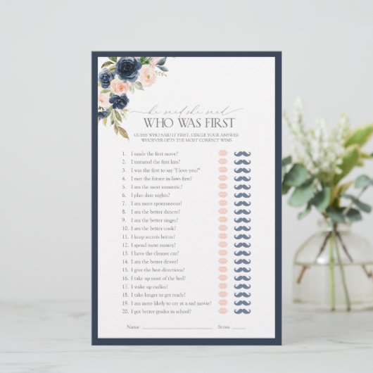 Hij zei dat ze Navy Blue Pink Vrijgezellenfeest sp (Staand voorkant)