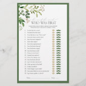 Hij zei dat ze Olive Green Vrijgezellenfeest Game (Voorkant)