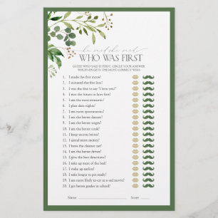 Hij zei dat ze Olive Green Vrijgezellenfeest Game