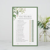 Hij zei dat ze Olive Green Vrijgezellenfeest Game  (Staand voorkant)