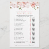 Hij zei dat ze Pink Flowers Vrijgezellenfeest Game (Voorkant)