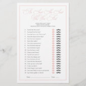 Hij zei dat ze Pink Script Vrijgezellenfeest spel  (Voorkant)